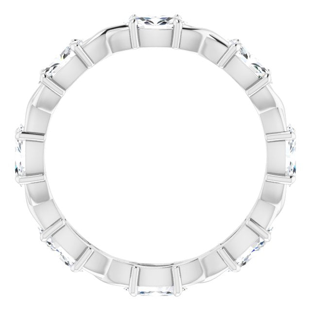 1.68 ct. Oval Diamond Eternity Band Infinity Style Band-VIRABYANI